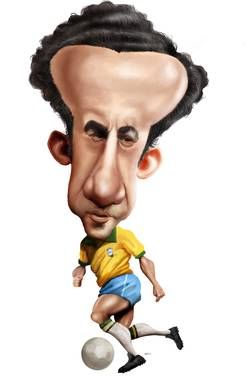 Resultado de imagen para caricatura de TOSTÃO